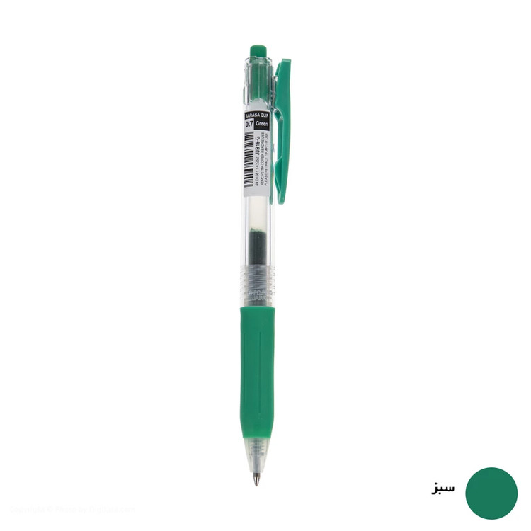 خودکار زبرا مدل ساراسا نوک 0.7 میلی متر سبز