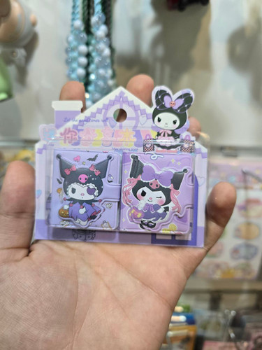 دفترچه دوتایی فانتزی کودکانه بنفش