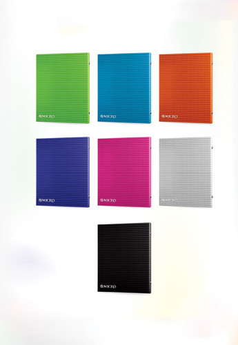 کلاسور تک رنگی 100 برگ قفل فلزی برجسته