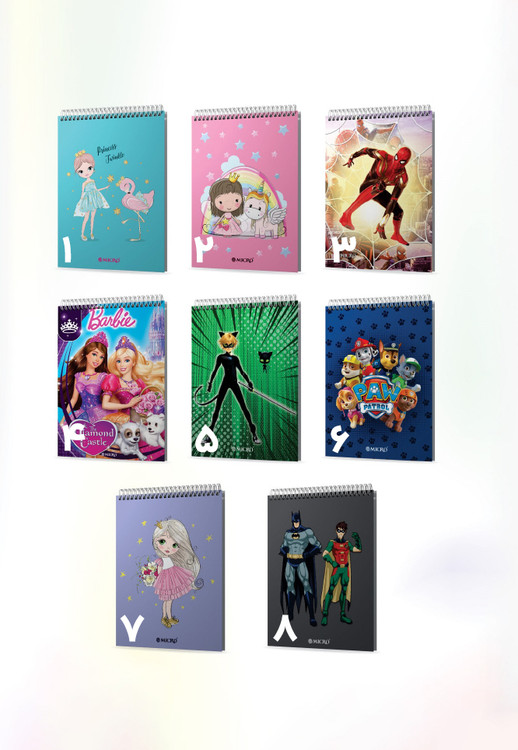 دفتر نقاشی سیمی 80 برگ میکرو