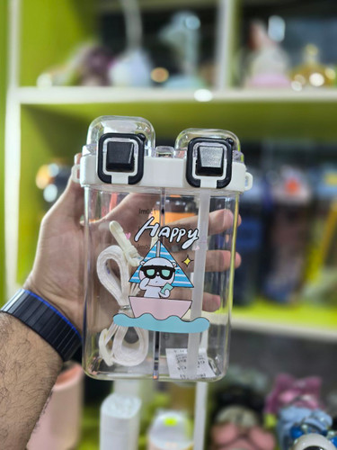 قمقمه دو مخزنه درجه یک طرحدار سفید