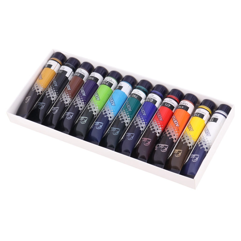 رنگ اکریلیک 21 میل 12 رنگ پارس