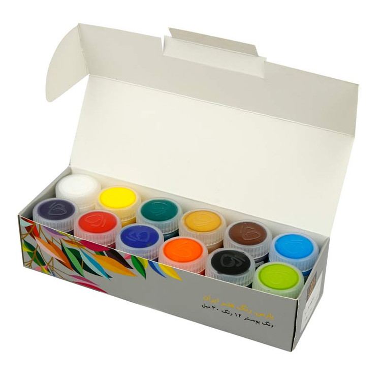 گواش پارس 12 رنگ حجم 30 میل