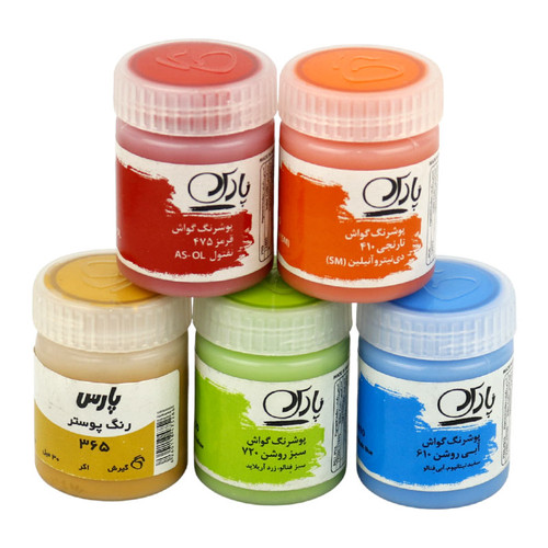 گواش پارس 12 رنگ حجم 30 میل