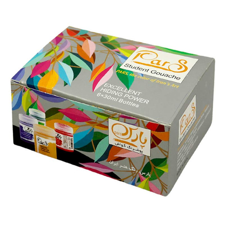 گواش پارس 6 رنگ حجم 30 میل