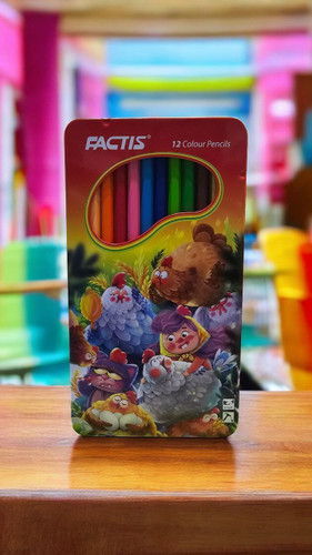 مداد رنگی 12 رنگ فلزی فکتیس