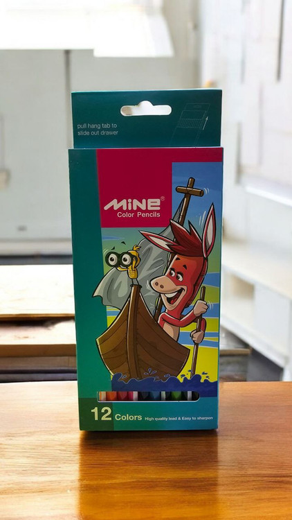 مداد رنگی 12 رنگ ماین