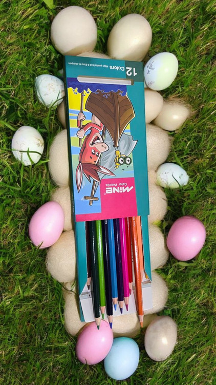 مداد رنگی 12 رنگ ماین