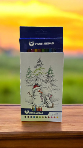 مداد رنگی 12 رنگ پارس مداد