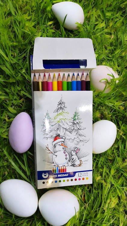 مداد رنگی 12 رنگ پارس مداد