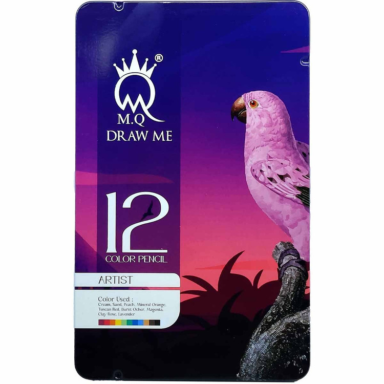 مداد رنگی 12 فلزی آرتیست ام کیو