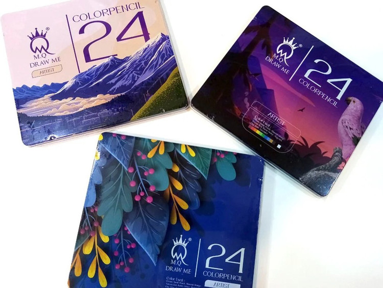 مداد رنگی 24 فلزی آرتیست ام کیو