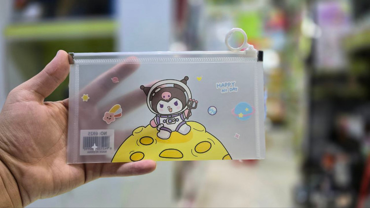 پوشه زیپ دار سایز A6 طرح دار