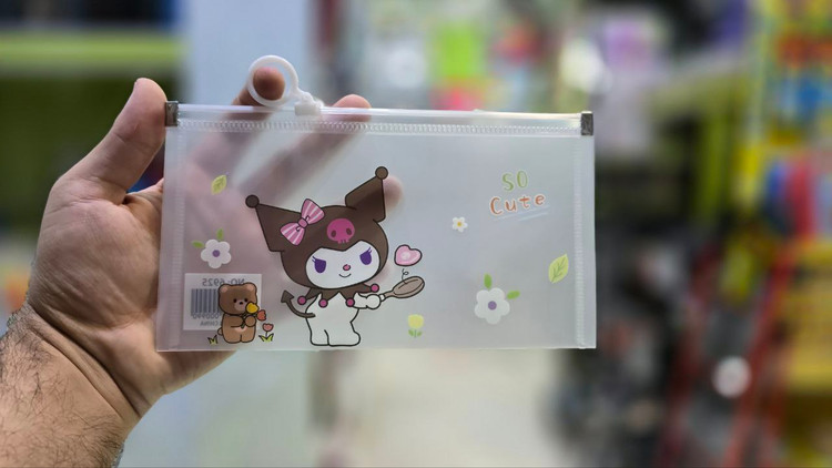 پوشه زیپ دار سایز A6 طرح دار