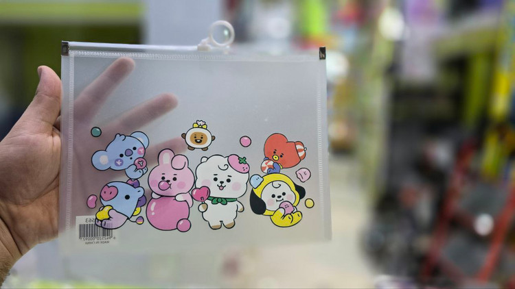 پوشه زیپ دار سایز A5 طرح دار