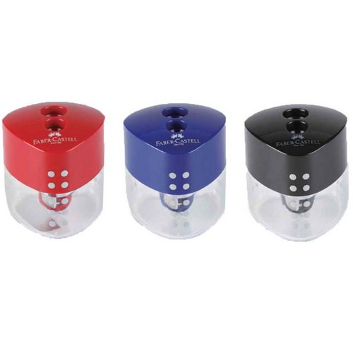 مداد تراش مخزن دار دو سوراخ فابر کاستل طرح گریپ