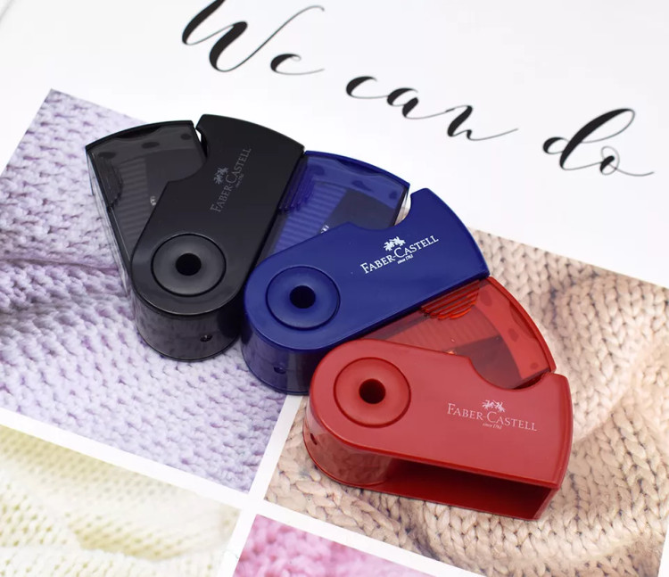 مداد تراش مخزن دار تک سوراخ فابر کاستل طرح اسلیو