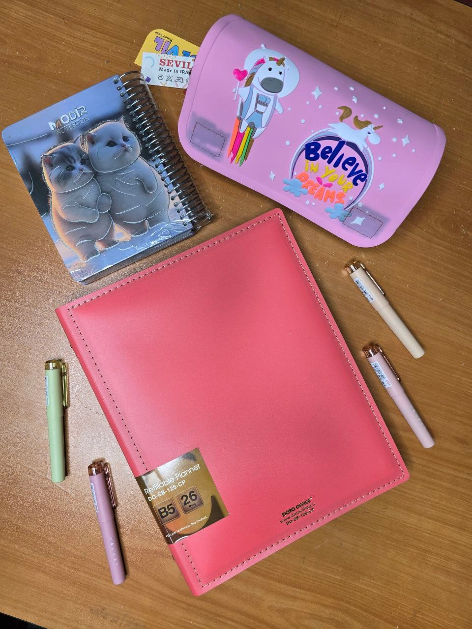 کلاسور 26 حلقه رنگی دیتا آقیس طلقی محکم SB-126