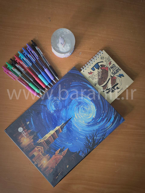 کلاسور 26 حلقه طرح دار جلد سخت Birde