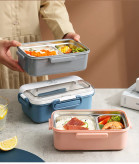 ظرف غذا و لانچ باکس کلاسیک استیل دو بخشی