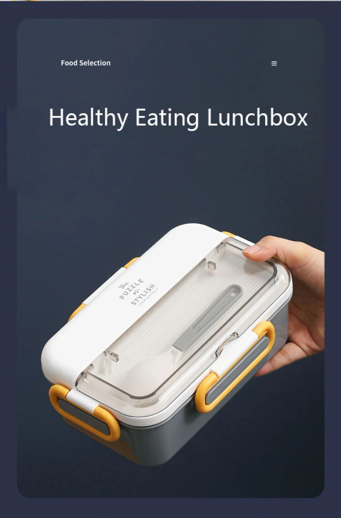 ظرف غذا و لانچ باکس کلاسیک استیل دو بخشی