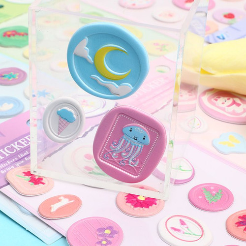 استیکر سه بعدی طرح مهر و موم