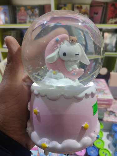 گوی موزیکال باطری خور - پمپی -کرومی سایز بزرگ