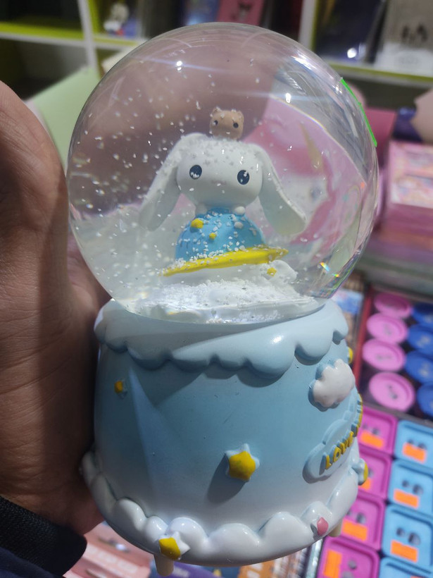 گوی موزیکال باطری خور کرومی سایز بزرگ