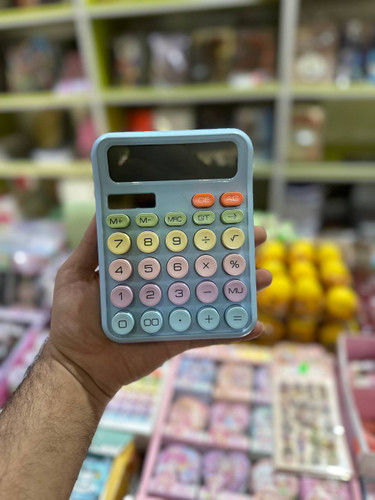 ماشین حساب فانتزی دکمه رنگی