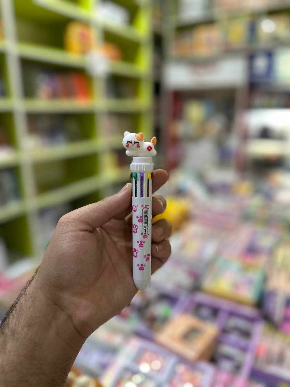 خودکار چند رنگ طرح گربه