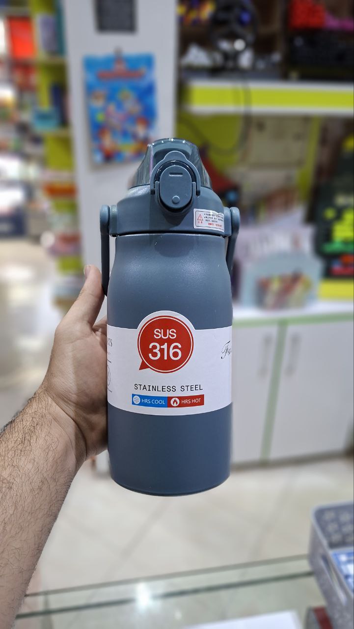 فلاسک استیل  1000 میل دسته دار