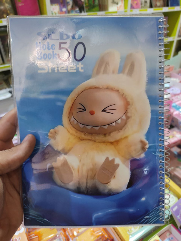 دفتر 50 برگ سیمی طلقی لبوبو - سیبو