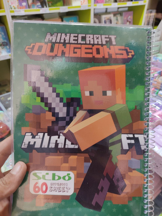 دفتر 60 برگ سیمی طلقی مانکرافت- سیبو