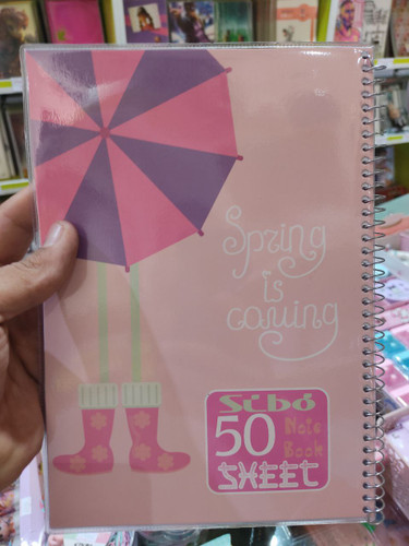 دفتر 50برگ سیمی طلقی سیبو کد B4/2