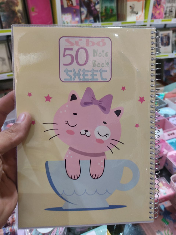 دفتر 50برگ سیمی طلقی سیبو کد B4/2