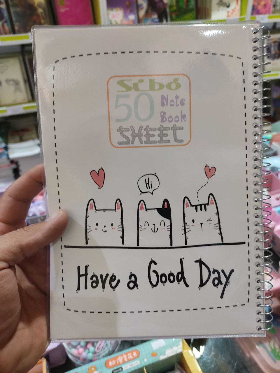 دفتر 50برگ سیمی طلقی سیبو کد B4/2