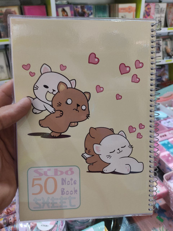 دفتر 50برگ سیمی طلقی سیبو کد B4/2