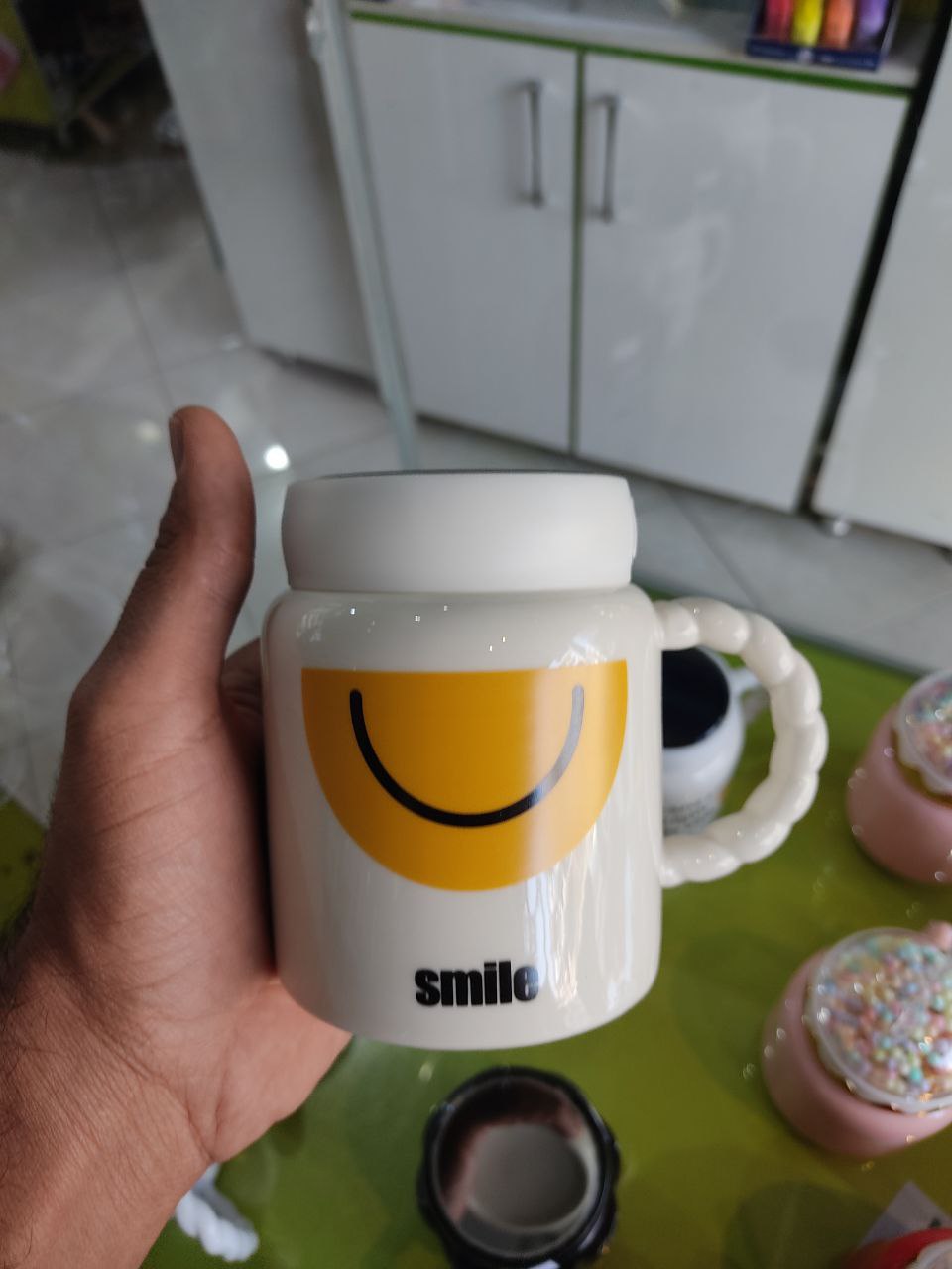 ماگ سرامیکی درب آیینه ای