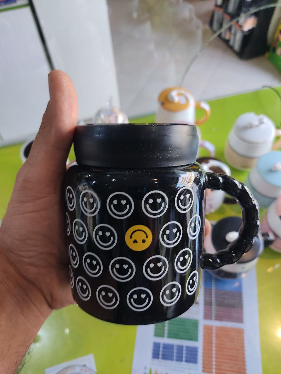 ماگ سرامیکی درب آیینه ای