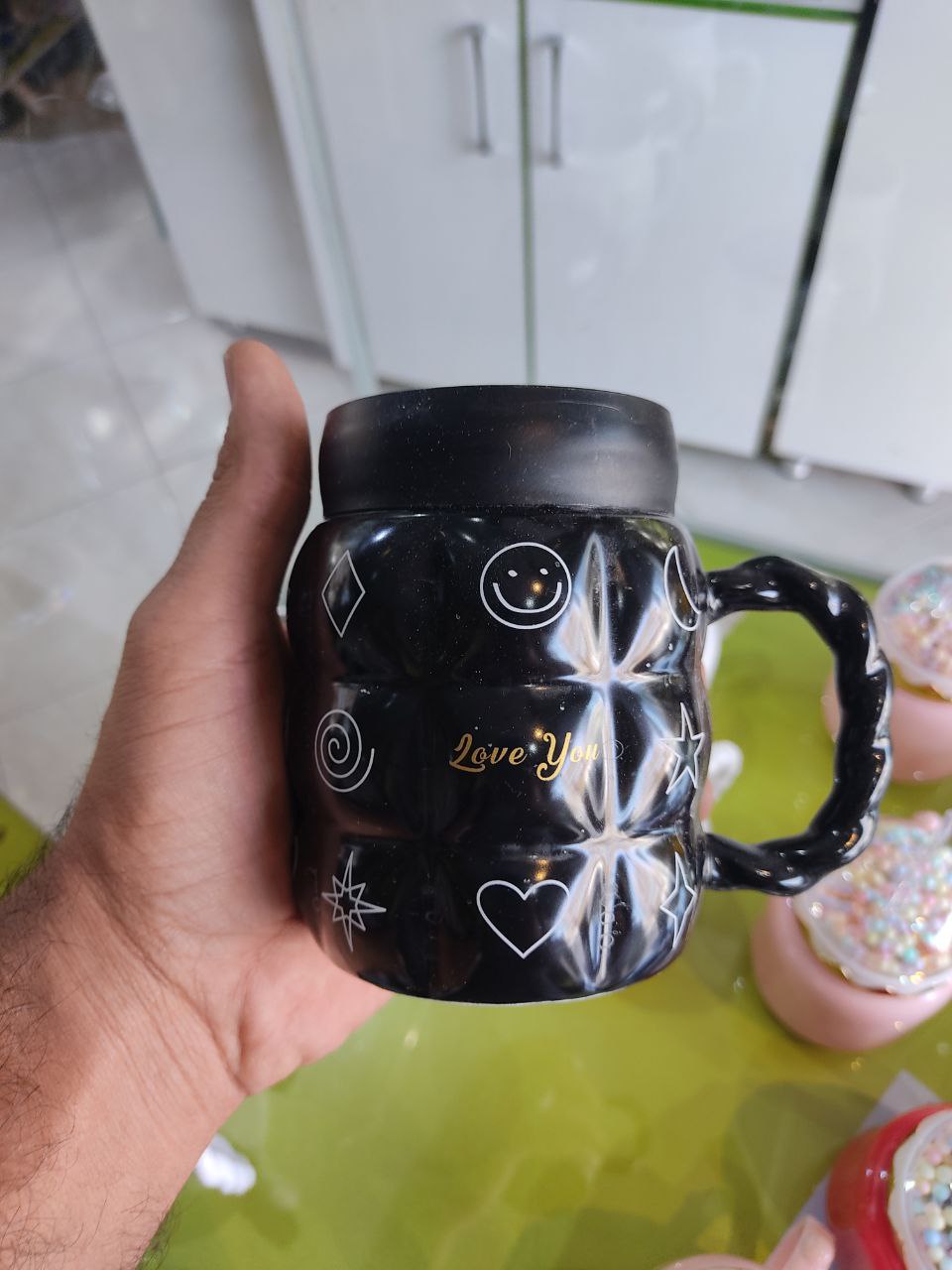 ماگ سرامیکی درب آیینه ای